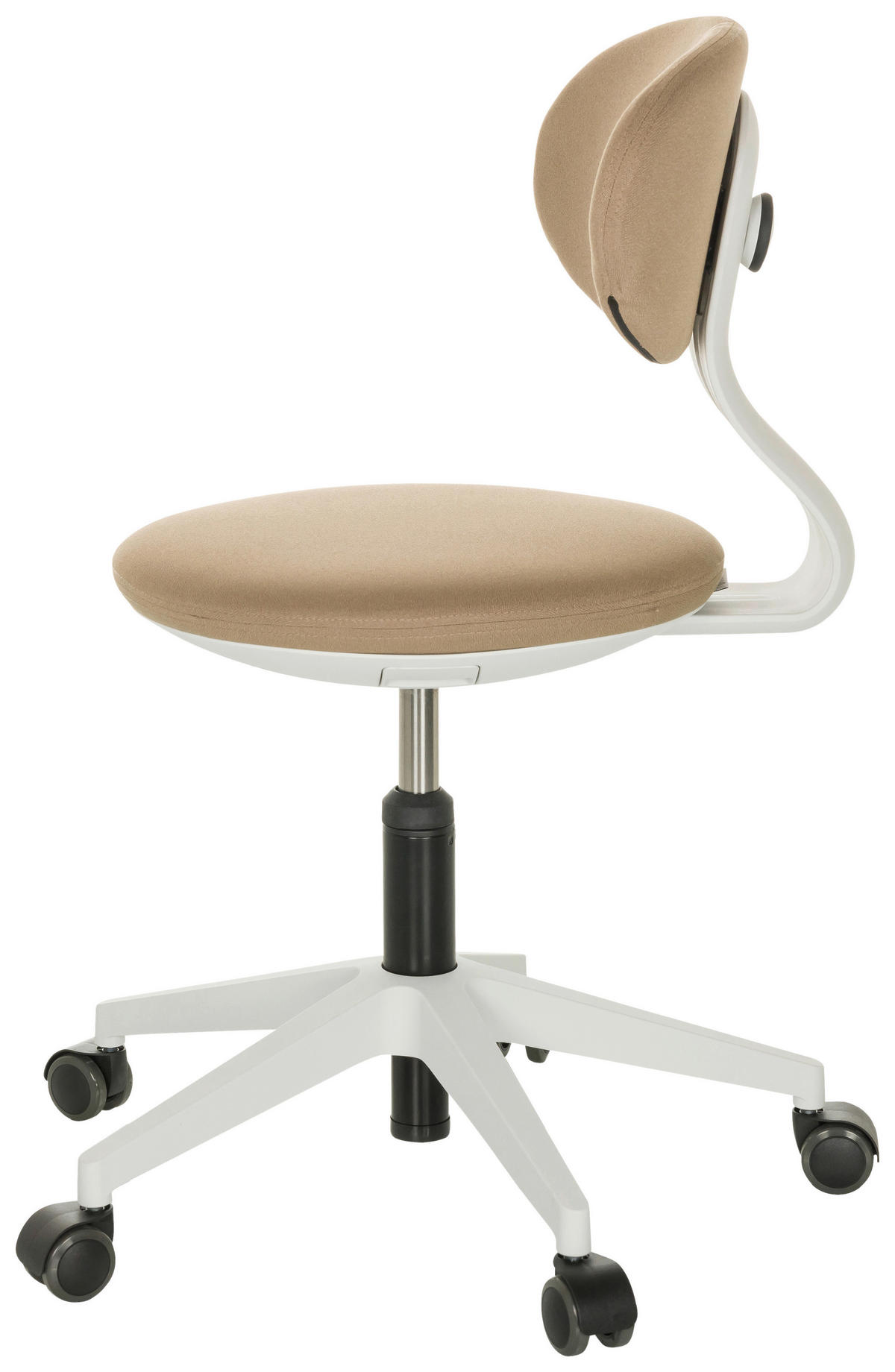 JUGENDDREHSTUHL  in Beige  - Beige/Weiß, Basics, Kunststoff/Textil (42/66-87/52cm) - MID.YOU