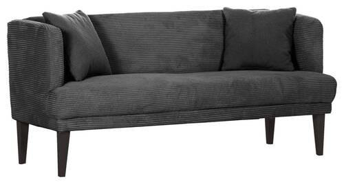 SITZBANK 170/83/70 cm Cord Anthrazit, Grau Holz  - Anthrazit/Schwarz, Design, Holz/Textil (170/83/70cm) - Landscape