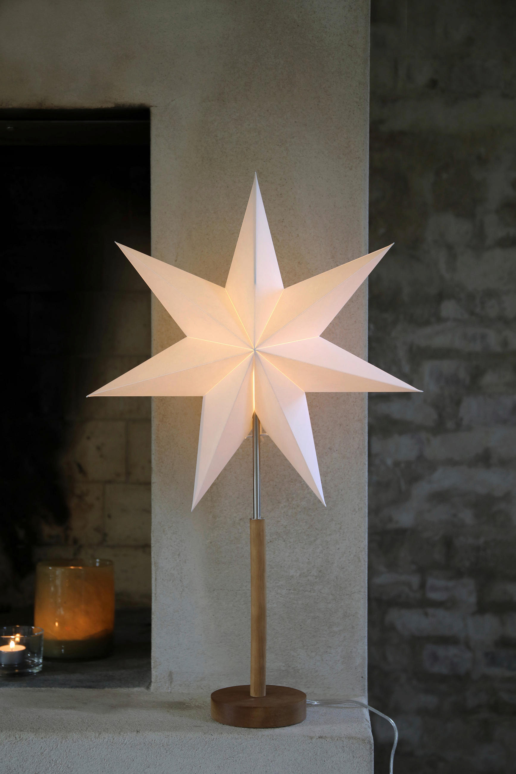 DEKOSTERN Speranza  - Hellbraun, Basics, Holz/Papier (45/68/18cm) - Markslöjd