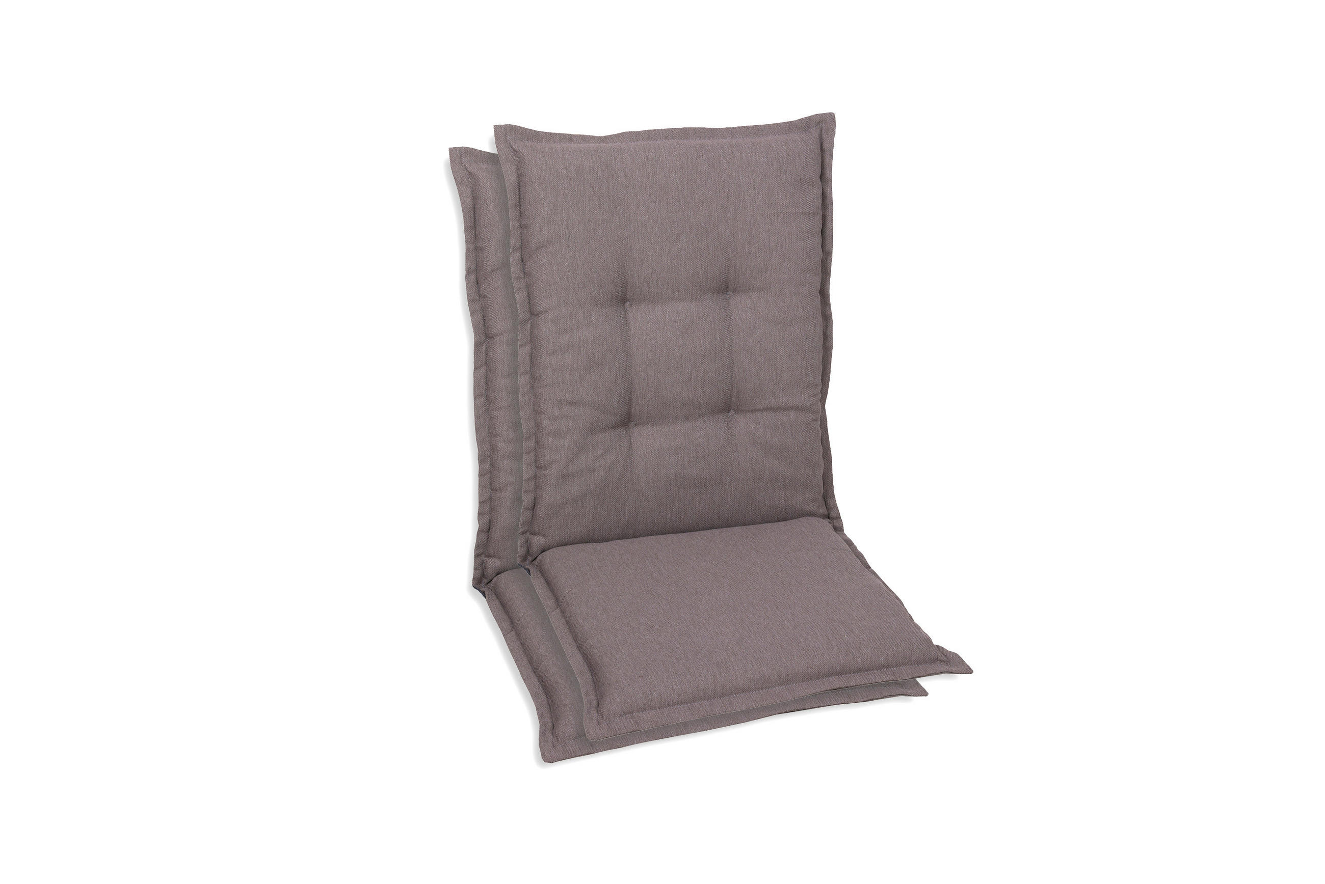 SESSELAUFLAGENSET in Taupe Uni  - Taupe, Basics, Textil (50/7/110cm)