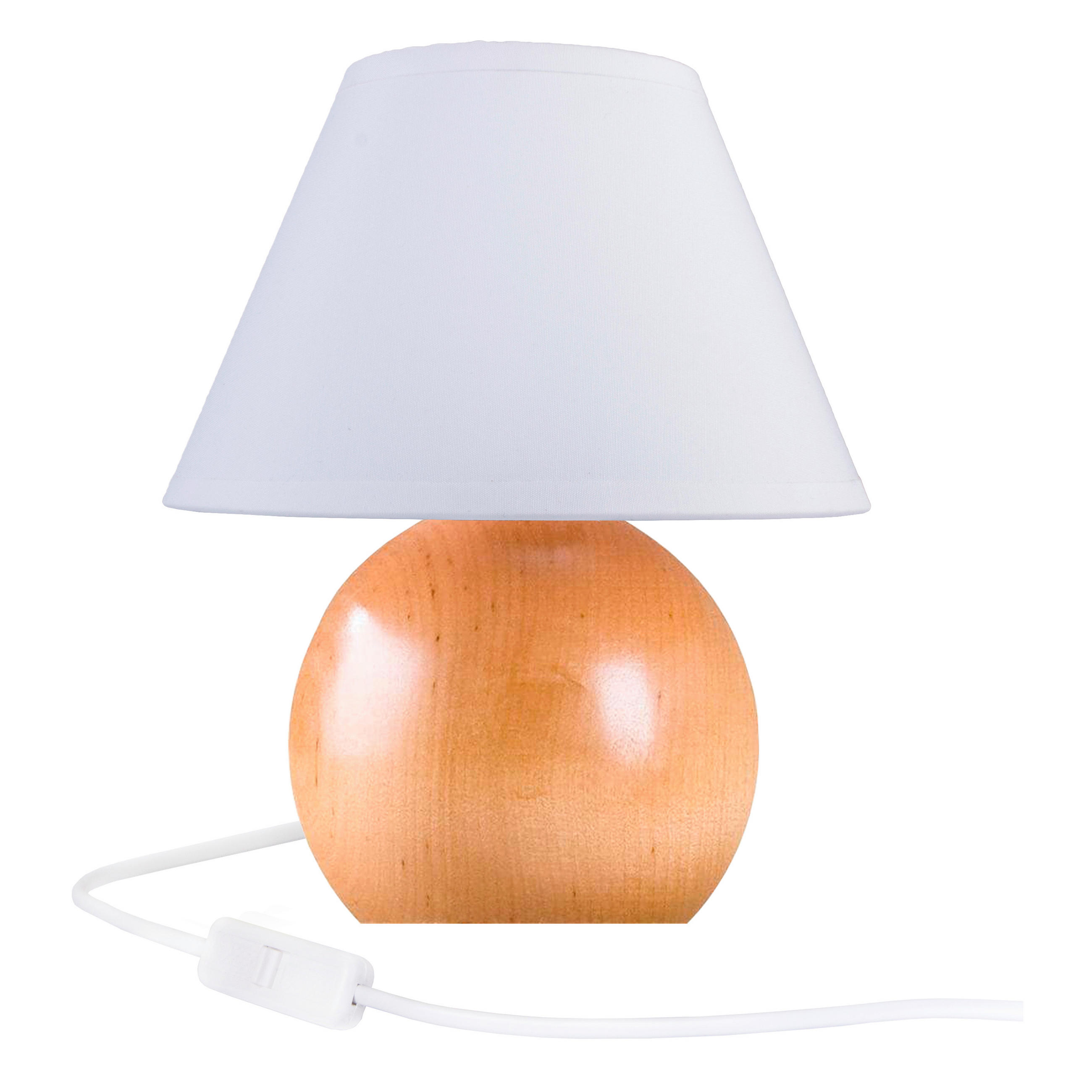 TISCHLEUCHTE Ball 20/27 cm  - Naturfarben, Natur, Holz (20/27cm)