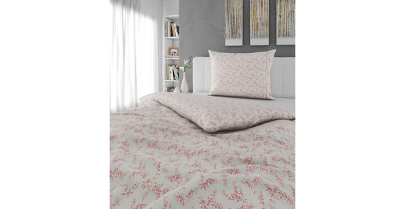 BETTWÄSCHE Mavie Satin 160/210 cm  - Pink/Silberfarben, KONVENTIONELL, Textil (160/210cm) - Esposa