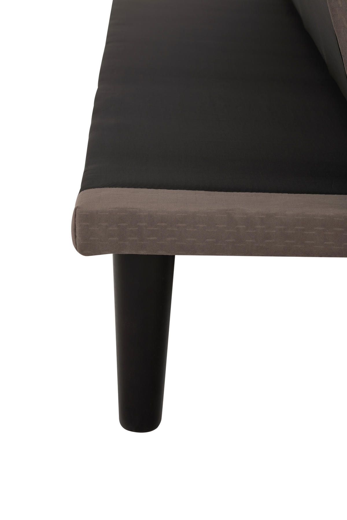 JUGEND- UND KINDERSOFA Flanell Braun  - Schwarz/Braun, MODERN, Holz/Textil (180/81/93cm) - P & B