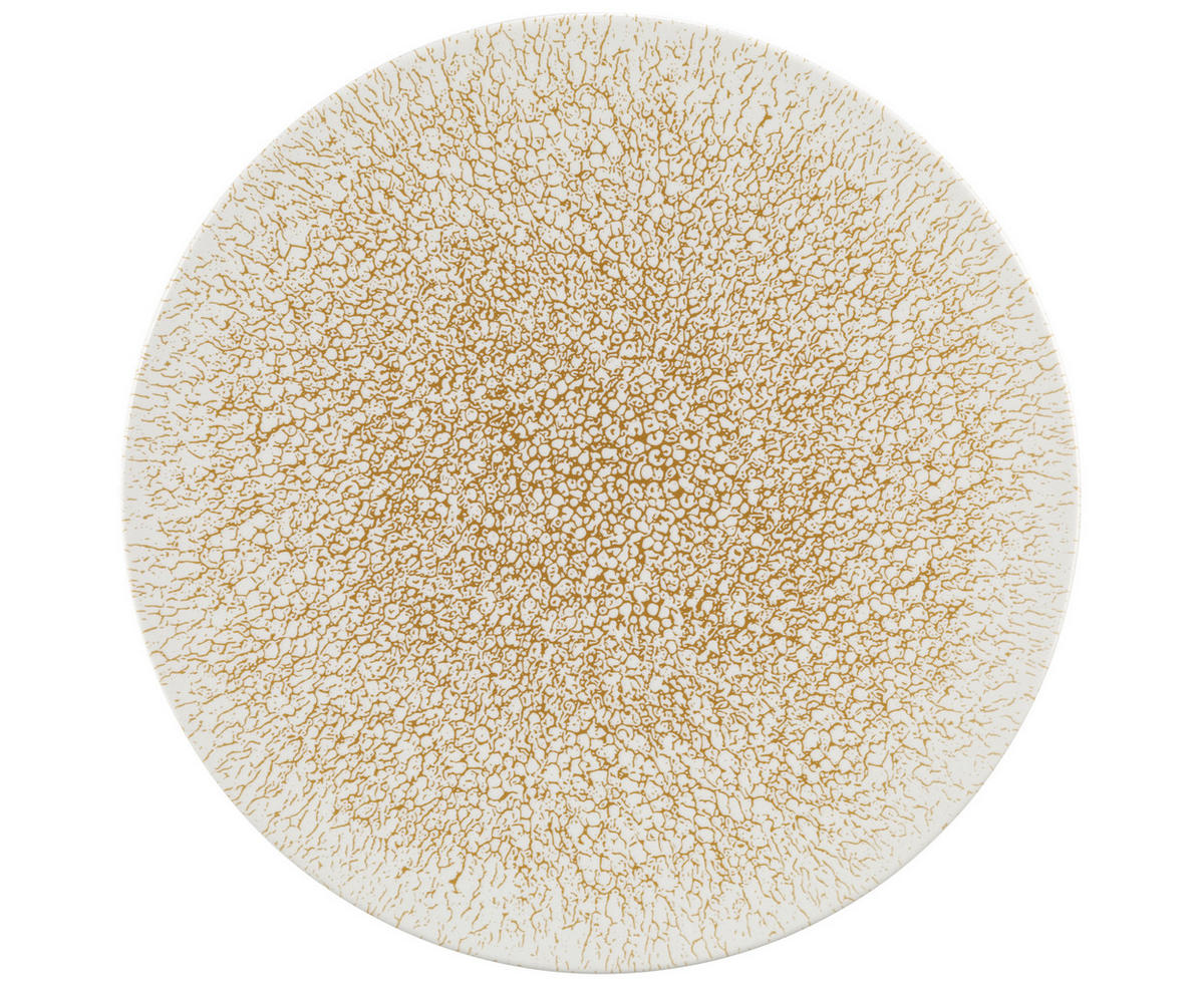 SPEISETELLER Life Molecule 28 cm  - Goldfarben/Weiß, Basics, Keramik (28cm) - Seltmann Weiden
