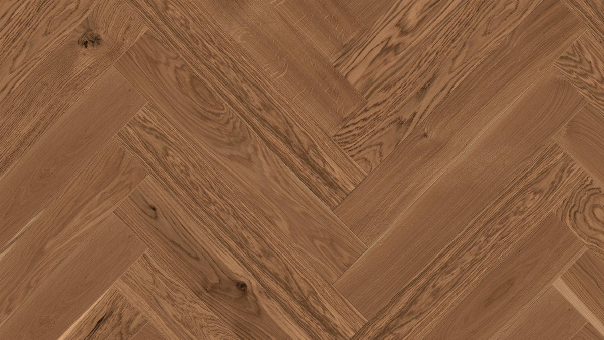 FISCHGRÄT Eiche Amber R Stab 750  per  m² - Eichefarben, Design, Holz (75/12,5/0,93cm) - Weitzer Parkett