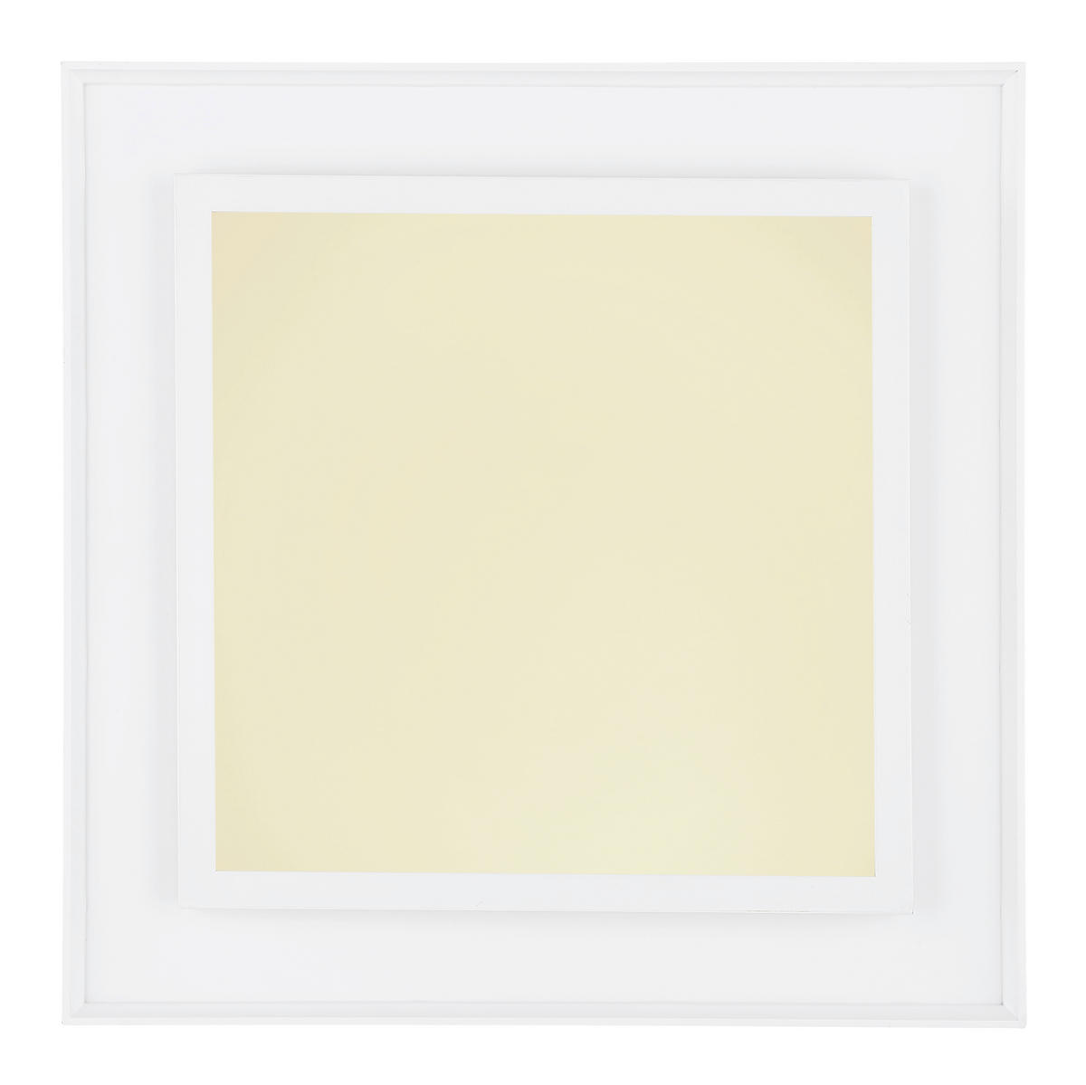 STROPNÍ LED SVÍTIDLO, 44.3/44.3/6.3 cm - bílá, Design, kov/plast (44.3/44.3/6.3cm) - Globo