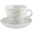 CAPPUCCINOTASSE MIT UNTERTASSE - Creme/Weiß, Basics, Keramik (0.180l) - Ritzenhoff Breker