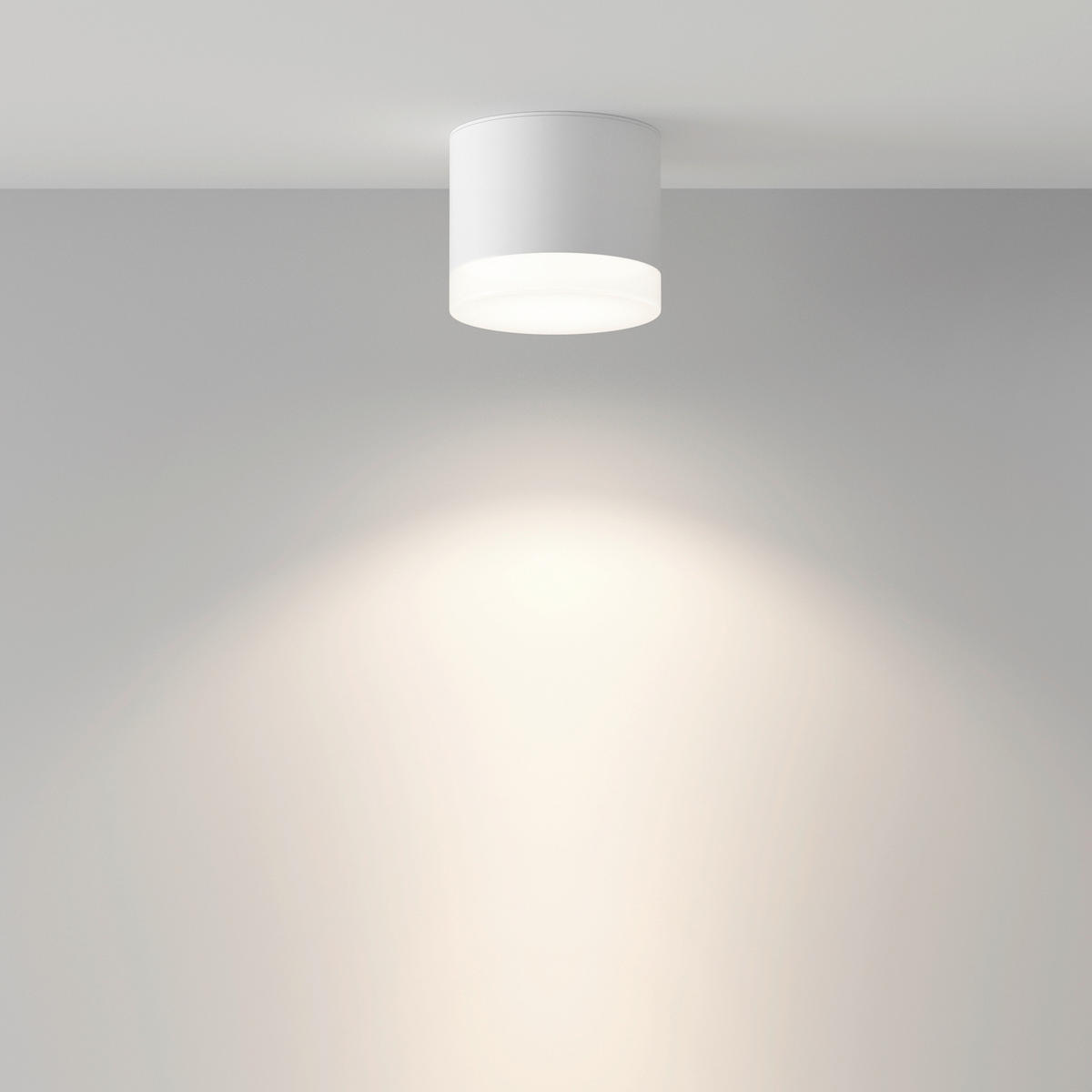 DECKENLEUCHTE  8,2/7 cm    - Weiss, Design, Kunststoff/Metall (8,2/7cm) - MAYTONI