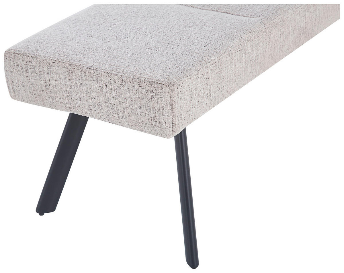 SITZBANK in Textil Beige  - Beige/Schwarz, KONVENTIONELL, Textil (140/49/47cm) - MID.YOU