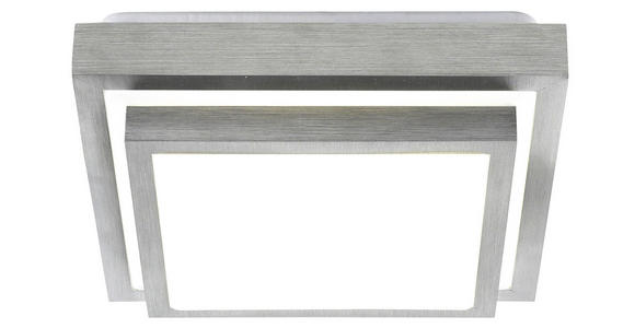 LED-DECKENLEUCHTE 30/30 cm   - Alufarben/Weiß, Basics, Kunststoff/Metall (30/30cm) - Novel
