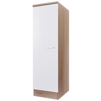 GESCHIRRSCHRANK 50/168,5/60 cm  in Weiß, Sonoma Eiche  - Alufarben/Weiß, KONVENTIONELL, Holzwerkstoff/Kunststoff (50/168,5/60cm) - FlexWell