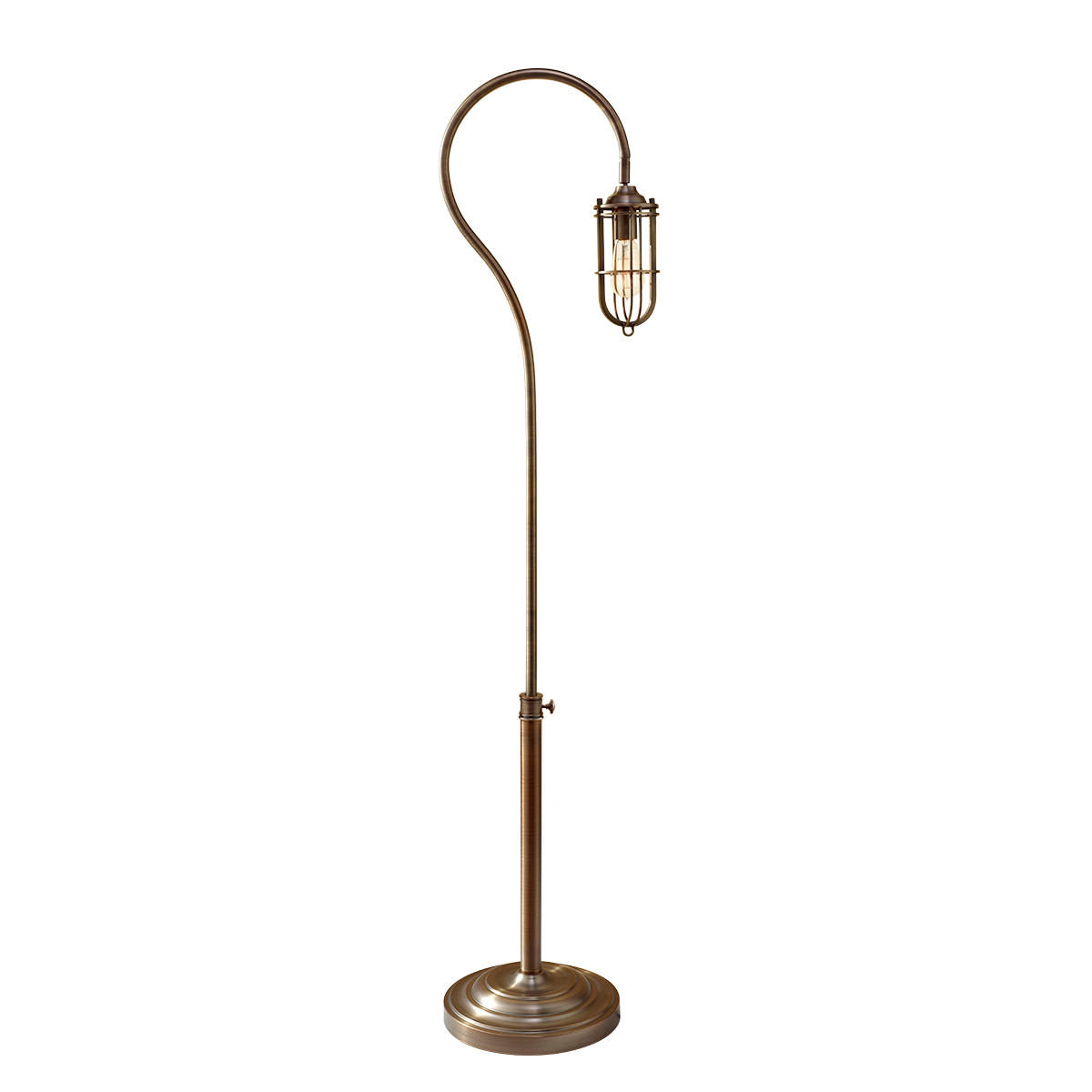 STEHLEUCHTE - Messingfarben, Konventionell, Metall (31.8/162/38.1cm) - Elstead Lighting