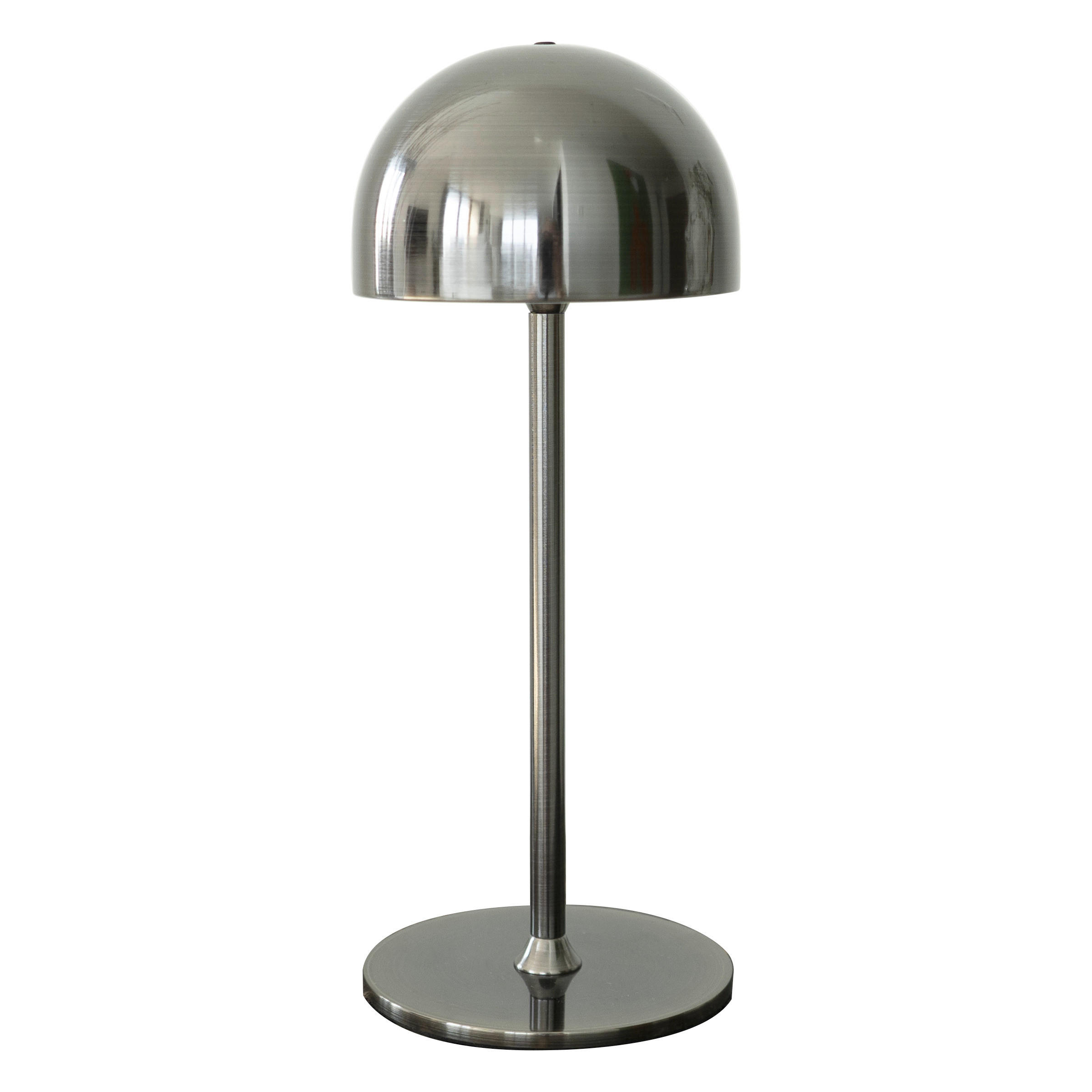 AKKU-TISCHLEUCHTE Living 11,5/30 cm - Schwarz Hochglanz, Trend, Metall (11,5/30cm)