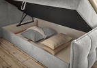 BOXBETT 120/200 cm  in Silberfarben  - Silberfarben, KONVENTIONELL, Textil (120/200cm) - Carryhome
