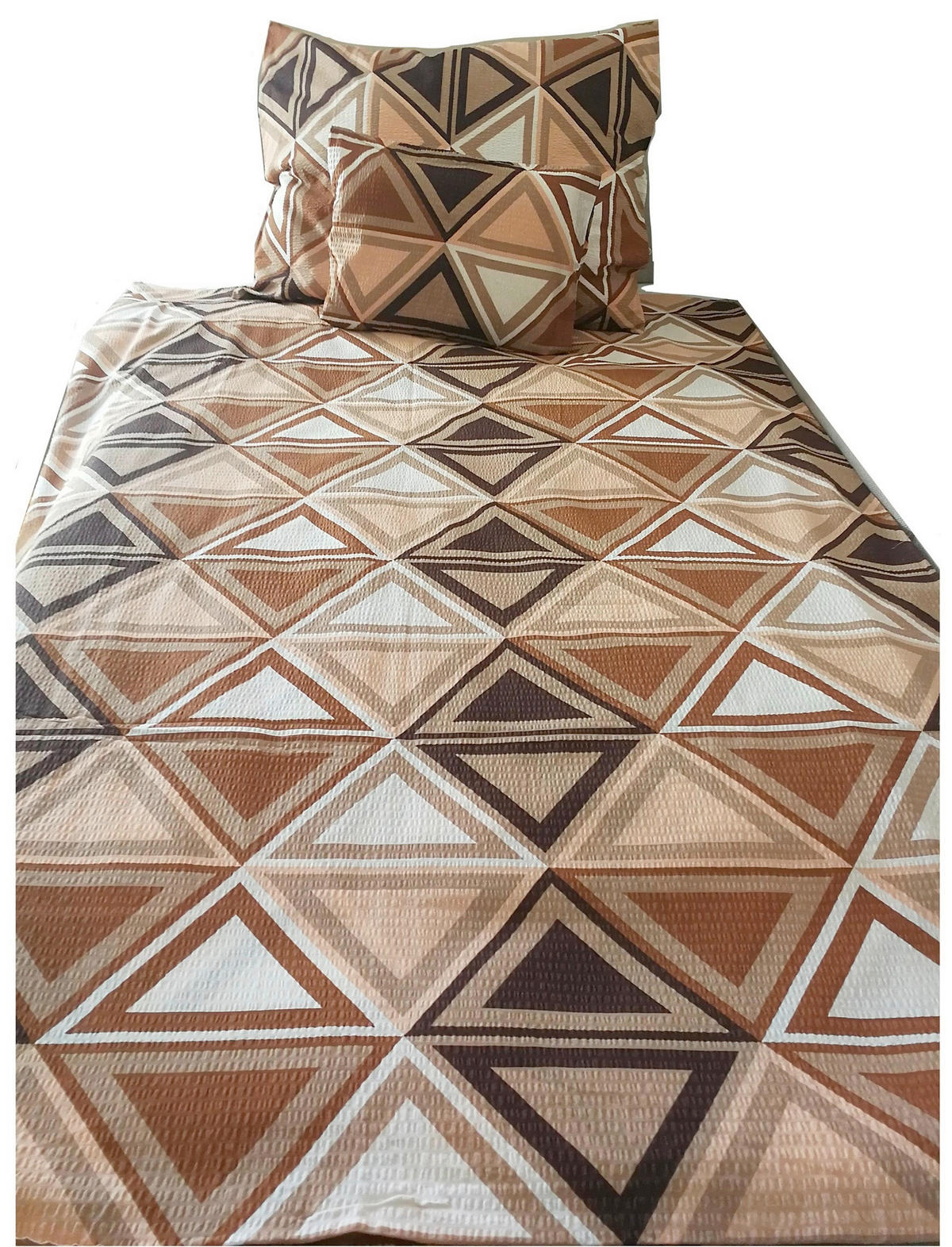 ÁGYNEMŰHUZAT-GARNITÚRA  - barna, Basics, textil (140/200cm)