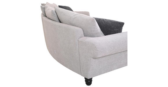 BIGSOFA Flachgewebe Anthrazit, Beige - Anthrazit/Beige, KONVENTIONELL, Holz/Textil (290/78/115cm) - Carryhome