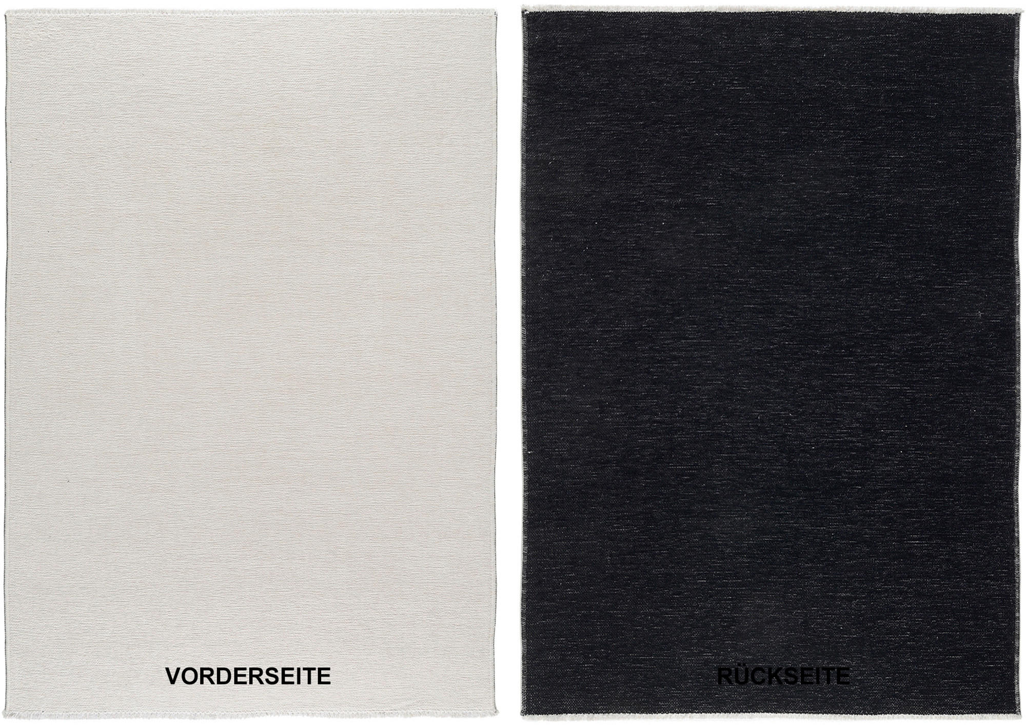 FLACHWEBETEPPICH 65/130 cm Schwarz  - Schwarz, Design, Textil (65/130cm) - Novel