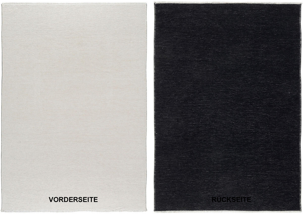 FLACHWEBETEPPICH 160/230 cm Schwarz  - Schwarz, Design, Textil (160/230cm) - Novel