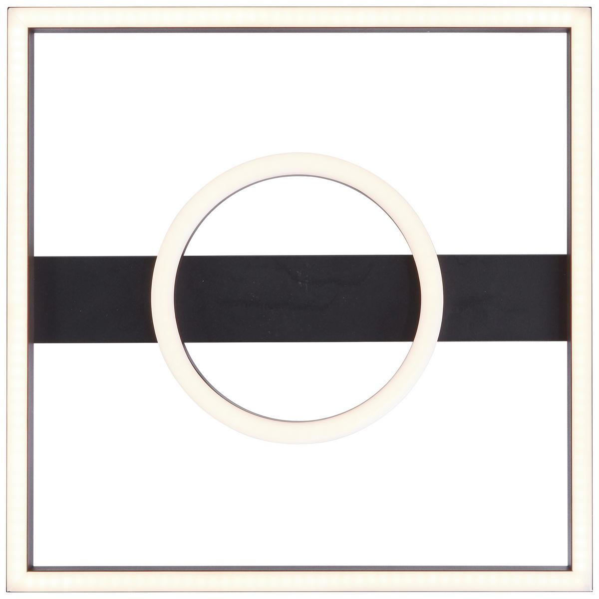 LED-PANEEL Maureen   - Schwarz, Design, Kunststoff/Metall (5/40/40cm) - Brilliant