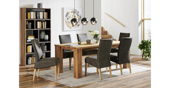 STUHL in Webstoff - Eichefarben/Dunkelgrau, KONVENTIONELL, Holz/Textil (44/98/64cm) - Venda