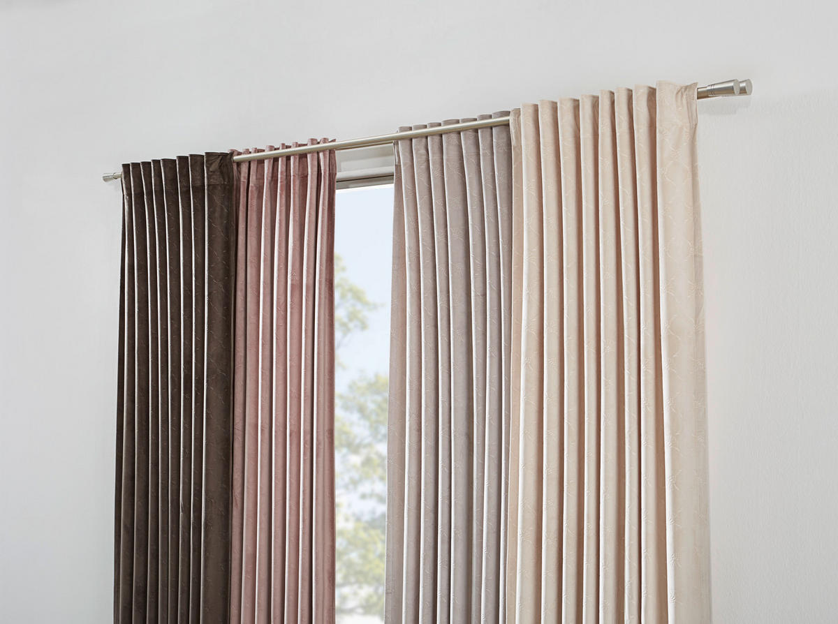 FERTIGVORHANG  blickdicht   130/250 cm  - Altrosa, Design, Textil (130/250cm) - Joop!