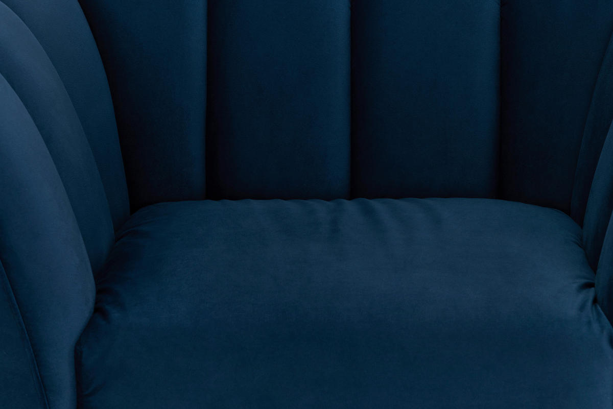COCKTAILSESSEL - Blau/Schwarz, MODERN, Holz/Textil (116/78,5/87cm) - P & B