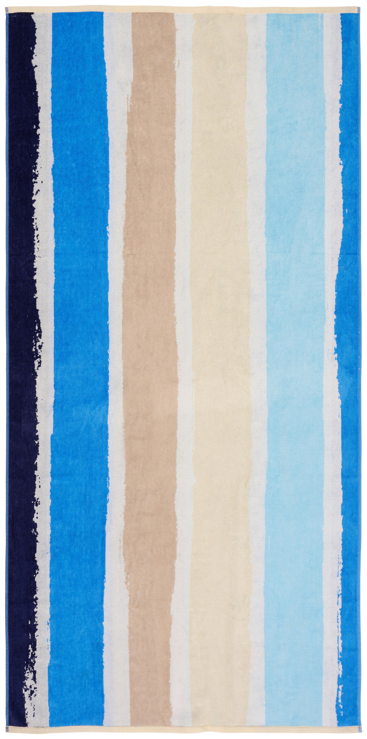 OSUŠKA NA PLÁŽ, 90/180 cm, modrá, béžová - modrá/béžová, Konvenční, textil (90/180cm) - Esposa