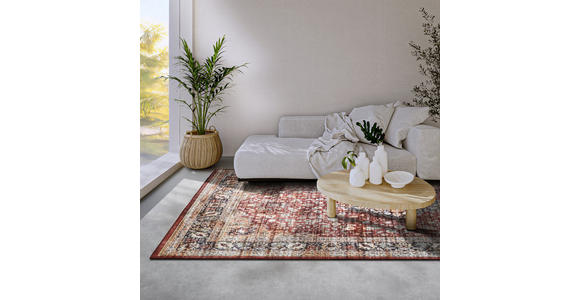 VINTAGE-TEPPICH 200/290/290 cm Asya Dunkelblau, Dunkelrot - Dunkelblau/Dunkelrot, Design, Kunststoff (200/290/290cm) - Novel