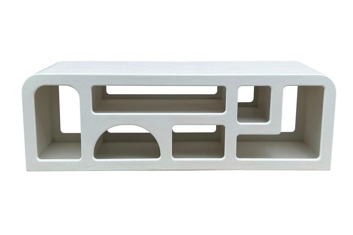 LOWBOARD  in 160/50/40 cm  - Weiß, Design, Holzwerkstoff/Stein (160/50/40cm) - MID.YOU