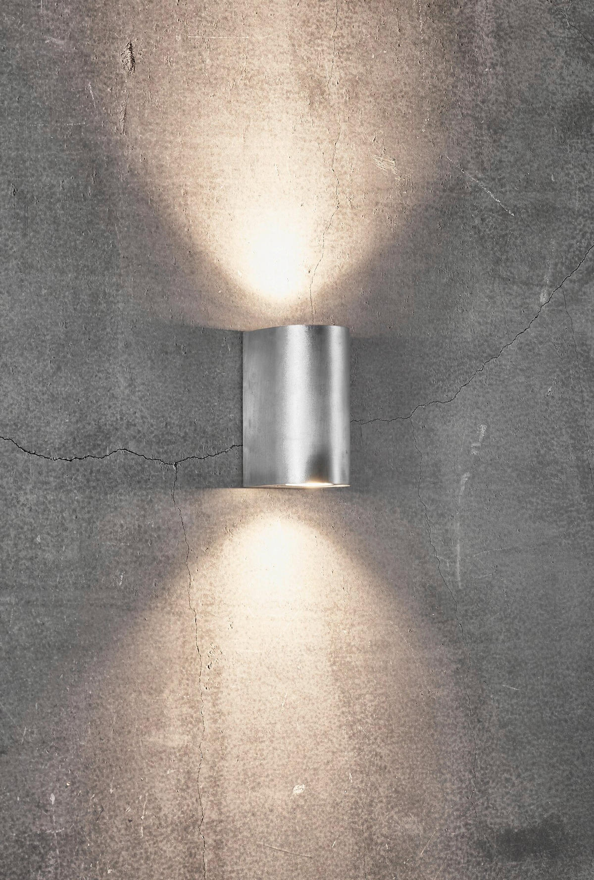 WANDLEUCHTE Canto 17.2/10/8.7 cm  - Zinkfarben, Design, Metall (17.2/10/8.7cm) - Nordlux