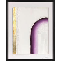 KUNSTDRUCK Landschaft & Natur, Abstraktes Multicolor, Schwarz  - Multicolor/Schwarz, KONVENTIONELL, Holz/Papier (52,2/42,2/3cm)
