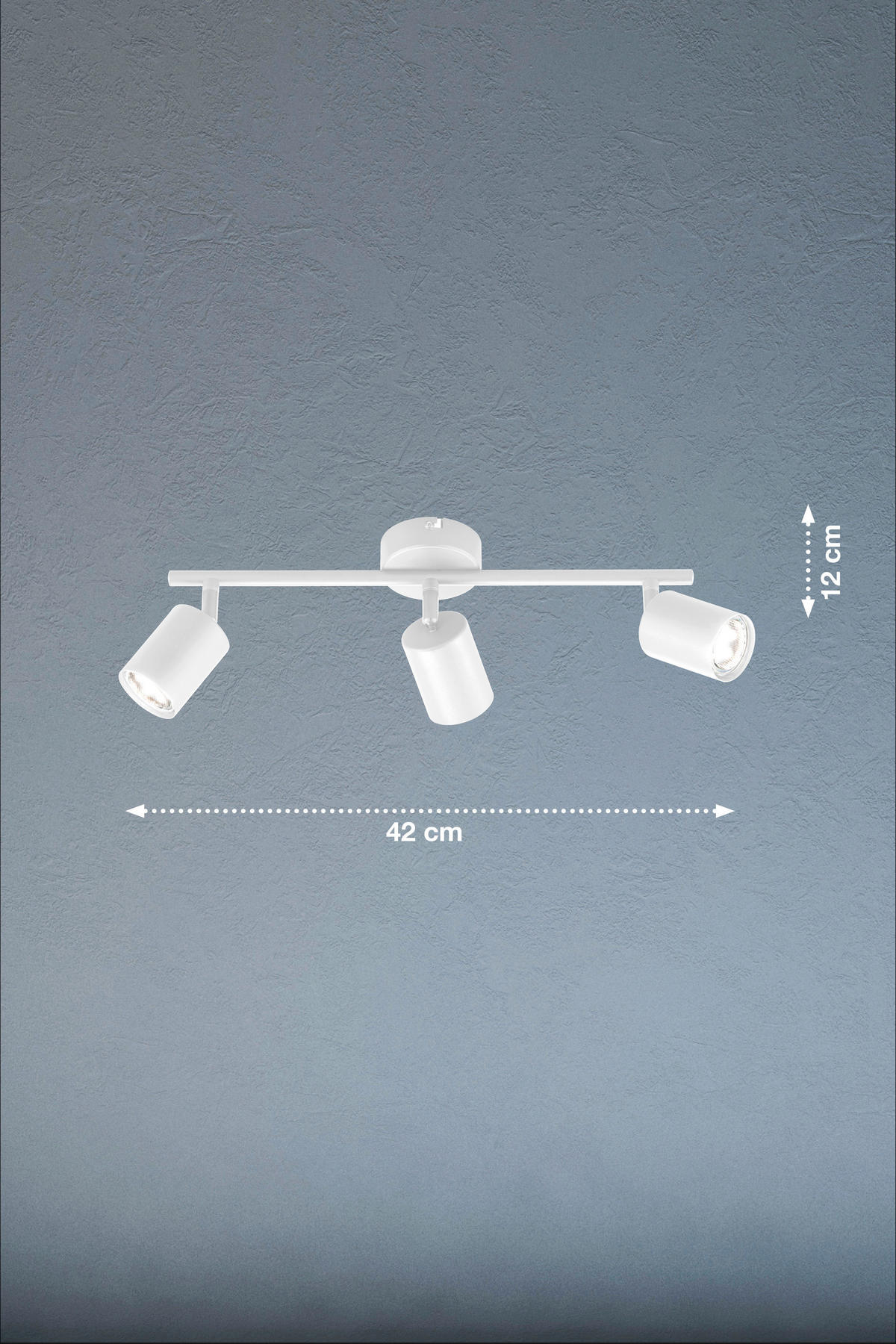 DECKENSTRAHLER - Sandfarben/Weiss, Design, Metall (8/42cm) - Fischer & Honsel