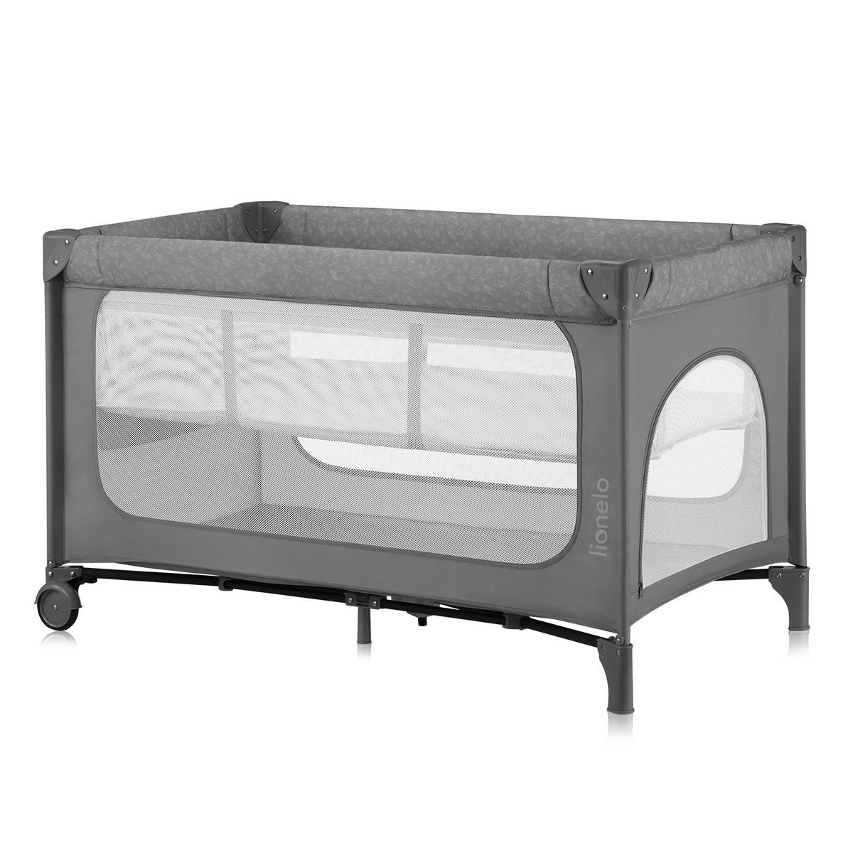 REISEBETT Jasmin Easy Fold Grau  - Grau, Basics, Kunststoff (123/67/74.9cm) - Lionelo