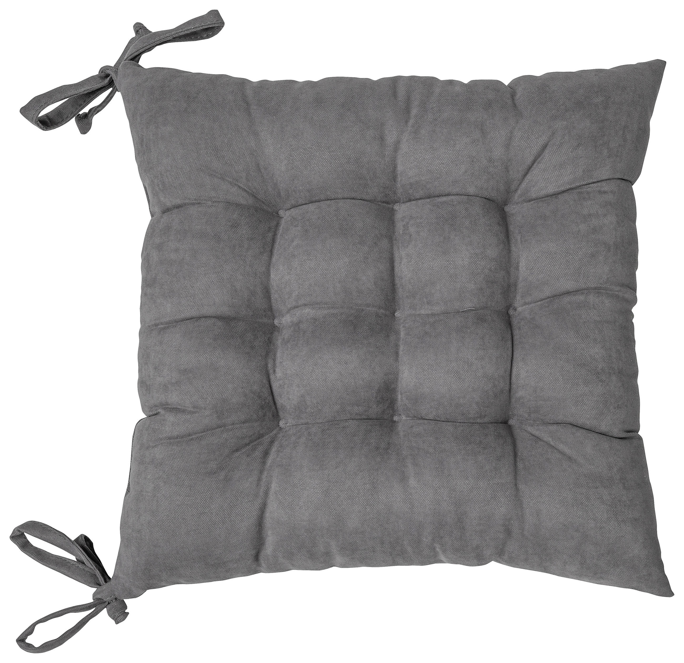 JASTUK ZA SEDENJE siva 40/40 cm  - siva, Konvencionalno, tekstil (40/40cm) - Novel