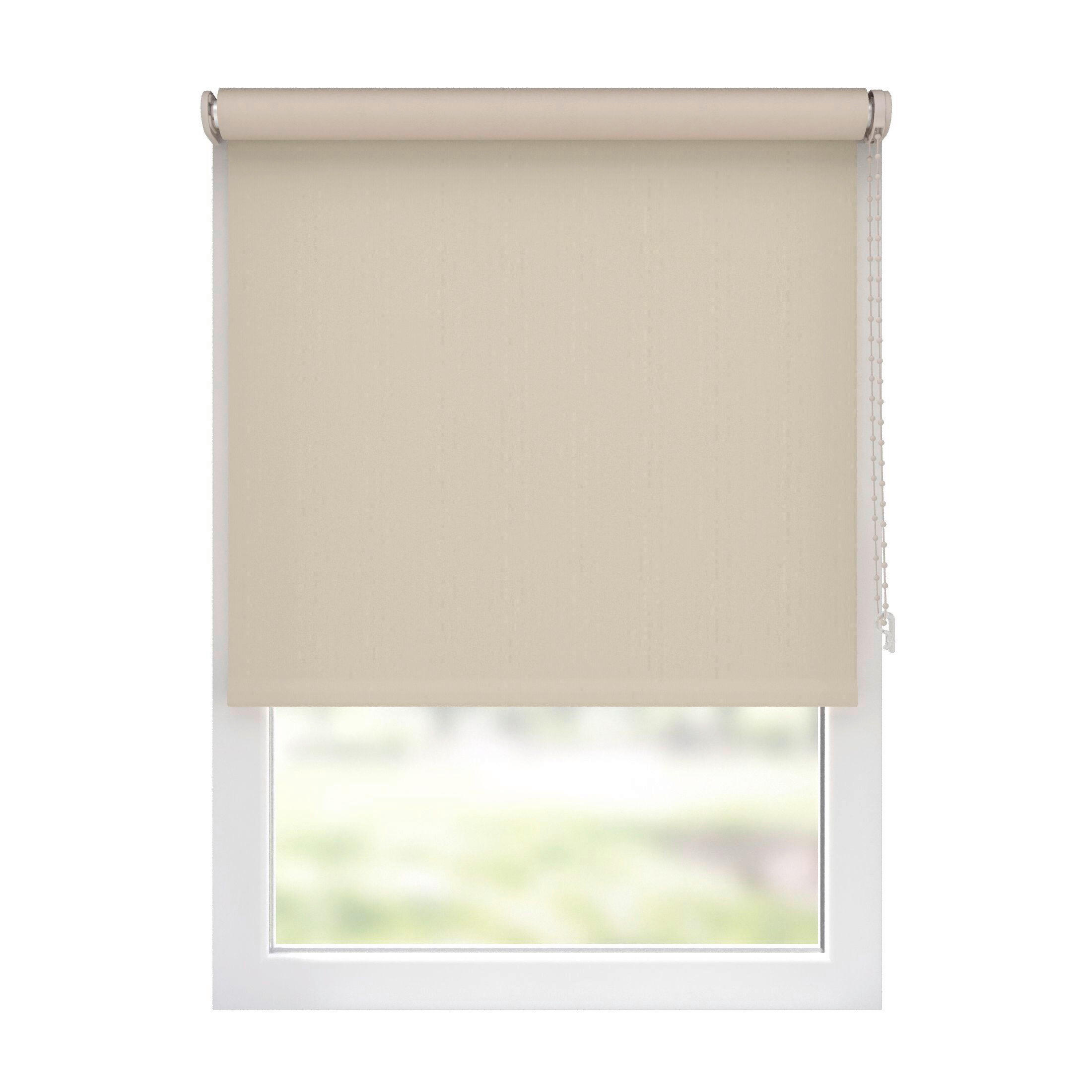 VERDUNKELUNGSROLLO  - Sandfarben, Basics, Textil (210/190cm)