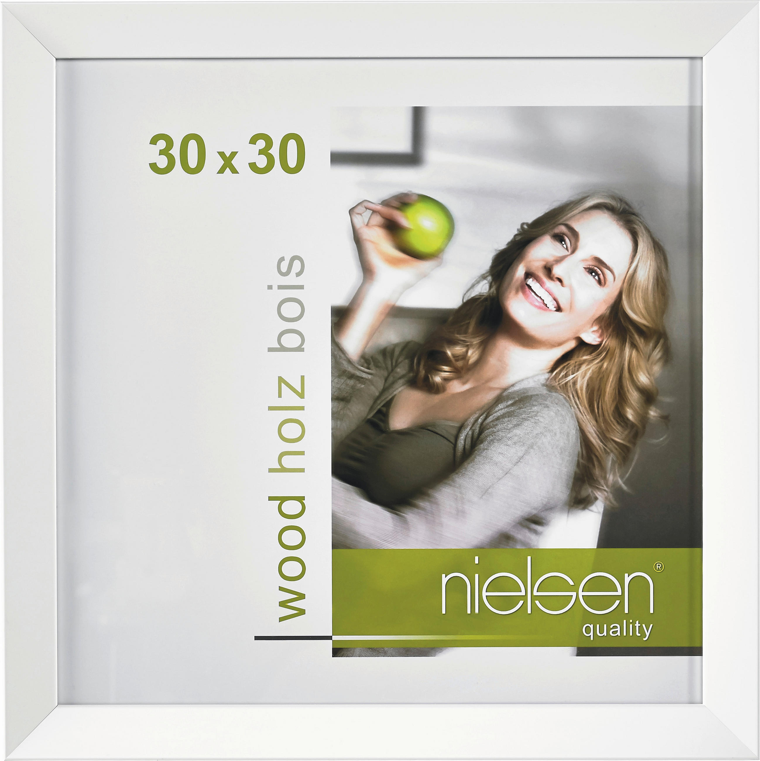 BILDERRAHMEN - Weiß, Basics, Holz (30/30cm) - Nielsen