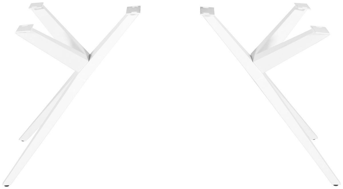 TISCHGESTELL Creme  - Creme, Design, Metall (60/72/70cm) - Landscape