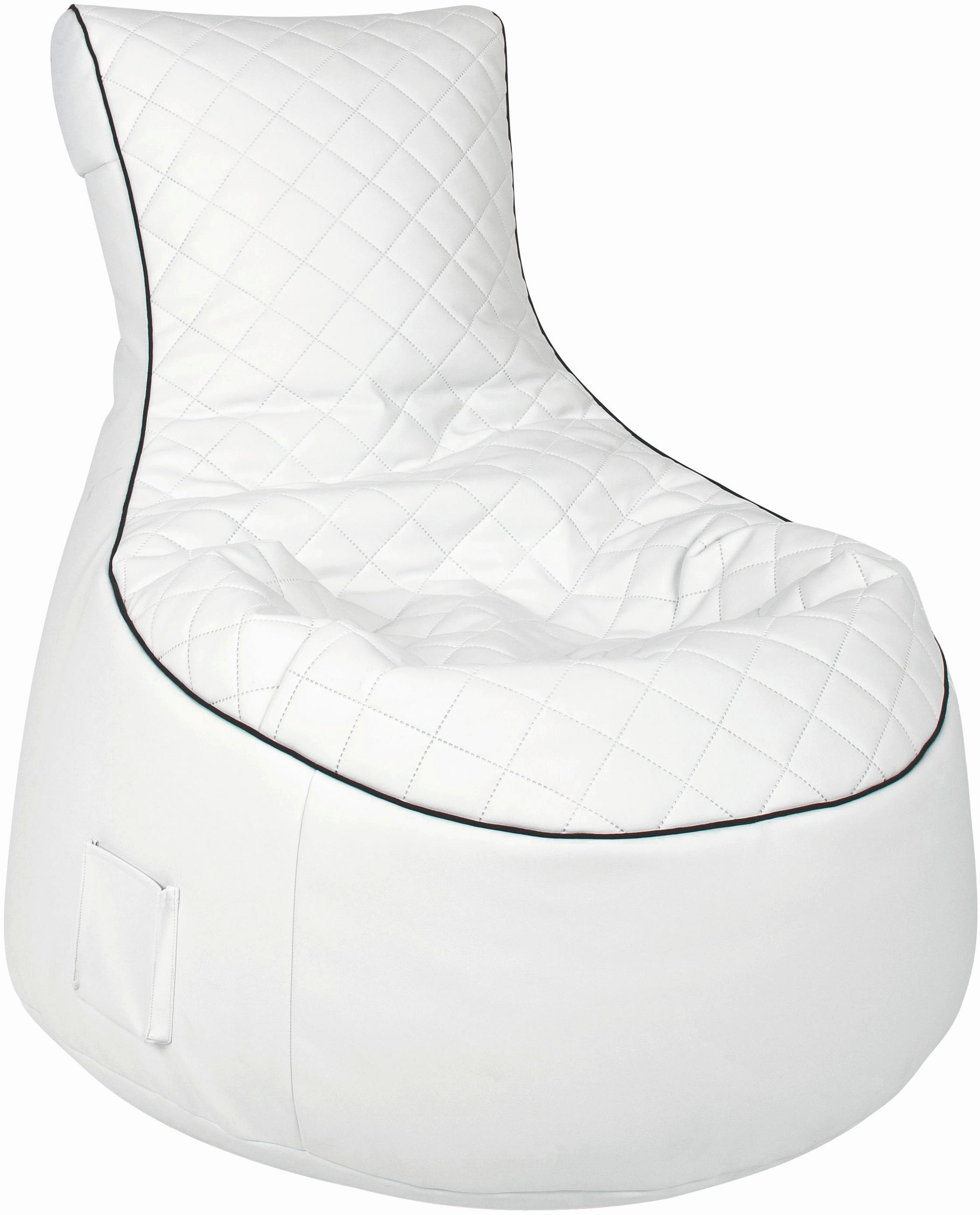 SITZSACK 300 l  - Schwarz/Weiß, MODERN, Textil (65/90/95cm)