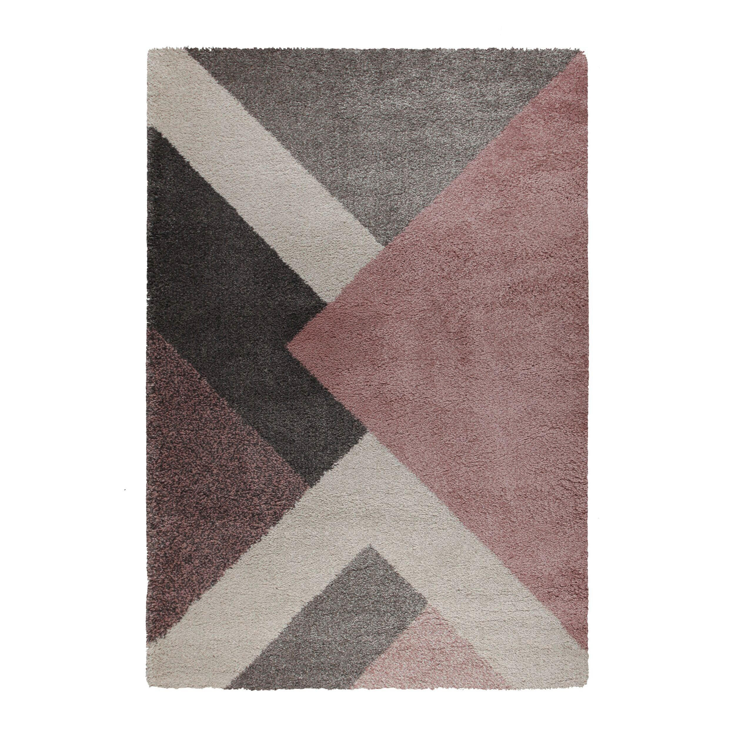 TEPPICH 170/120 cm  - Pink/Multicolor, Basics, Textil (170/120cm)