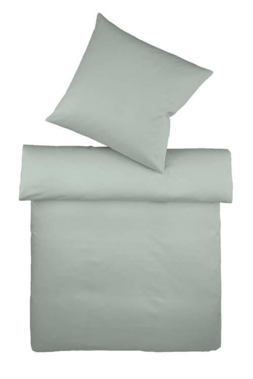 BETTWÄSCHE Provence Leinenoptik 200/220 cm  - Olivgrün, Basics, Textil (200/220cm) - Fleuresse