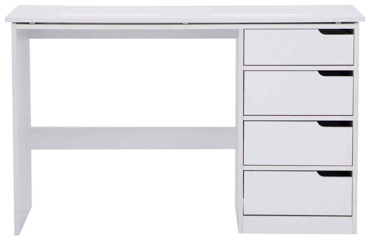 SCHREIBTISCH  in Weiß  - Weiß, MODERN, Holzwerkstoff (120/74/48cm) - MID.YOU