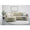 ECKSOFA  in Chenille Beige  - Beige/Schwarz, MODERN, Kunststoff/Textil (179/287cm) - Carryhome