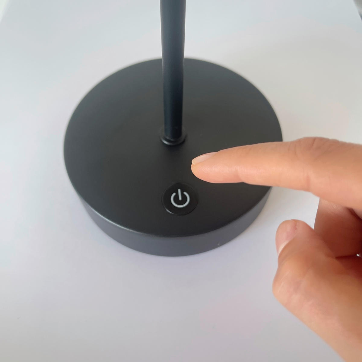 NAMIZNA SVETILKA ZA POLNJENJE  Riva      18/35 cm       - črna/bela, Trend, kovina/steklo (18/35cm)