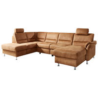 SOFFA i mikrofiber rostfärgad  - aluminiumfärg/rostfärgad, Klassisk, metall/textil (226/173cm) - Beldomo System