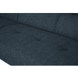 ECKSOFA in Webstoff Blau  205/280 cm  - Blau/Schwarz, Design, Textil/Metall (205/280cm) - Xora