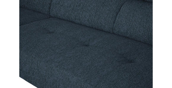 ECKSOFA in Webstoff Blau 205/280 cm - Blau/Schwarz, Design, Textil/Metall (205/280cm) - Xora