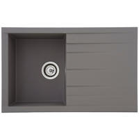 DISKHO 1712HOUSTON80X50G  - grå, Trend, glas/plast (80/21/50cm) - Respekta