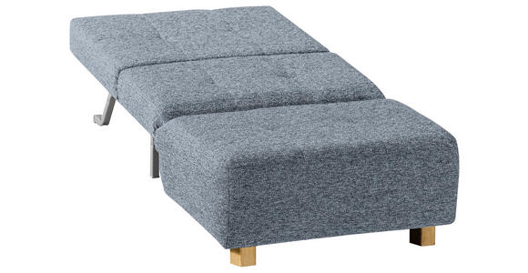 SCHLAFSESSEL Flachgewebe Hellblau - Naturfarben/Hellblau, Design, Holz/Textil (85/92/102cm) - Novel