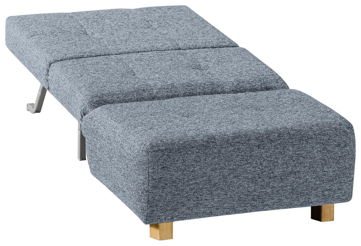 SCHLAFSESSEL Flachgewebe Hellblau    - Naturfarben/Hellblau, Design, Holz/Textil (85/92/102cm) - Novel
