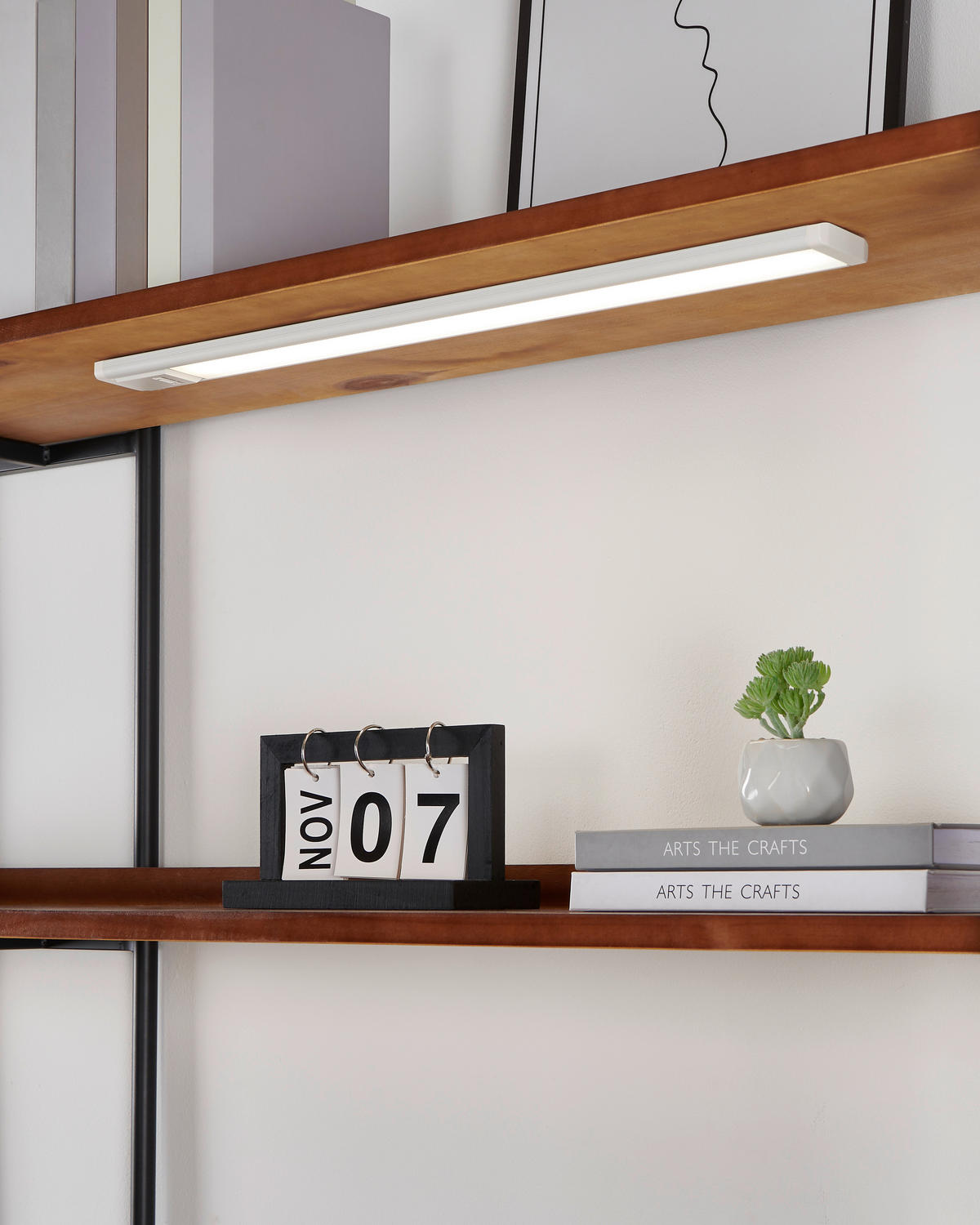 PODVESNÉ SVIETIDLO, 57/5/1,3 cm - biela, Basics, kov/plast (57/5/1,3cm) - Eglo